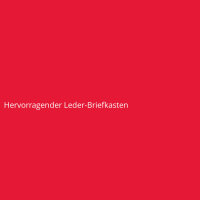 Hervorragender Leder-Briefkasten