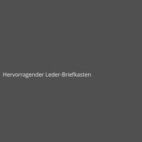 Hervorragender Leder-Briefkasten