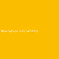 Hervorragender Leder-Briefkasten
