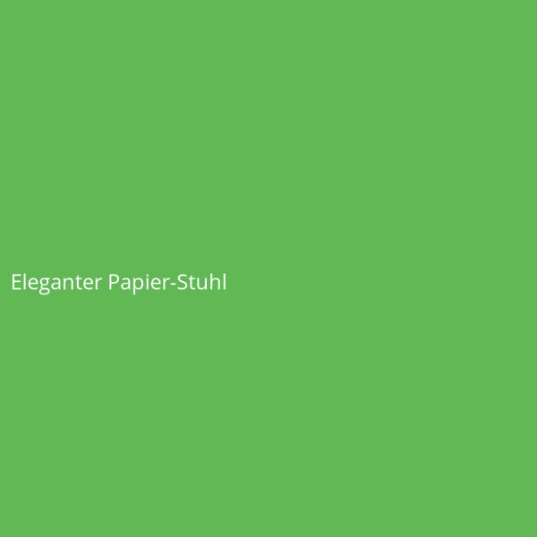 Eleganter Papier-Stuhl