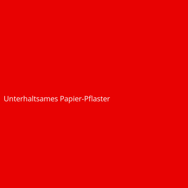 Unterhaltsames Papier-Pflaster
